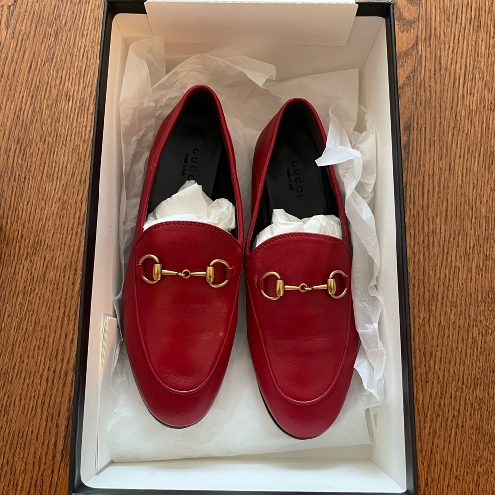 Gucci Brixton Loafer Red